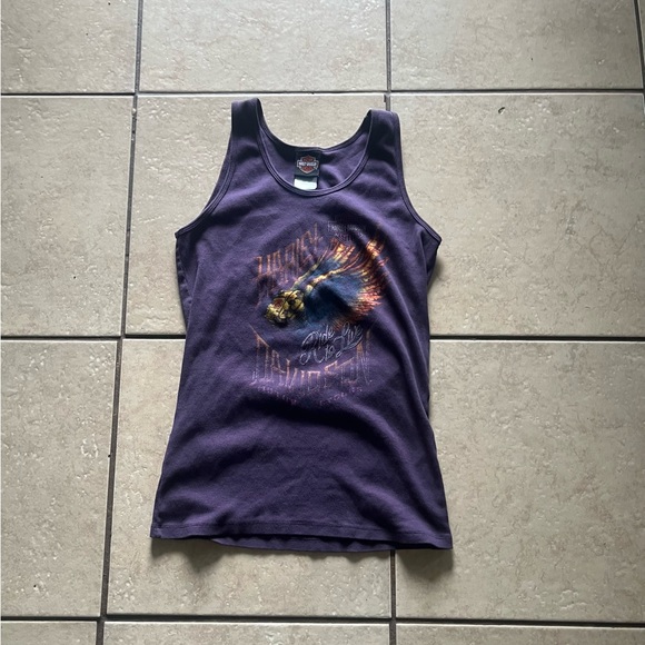 Harley Davidson (Longhorn Dallas Fort Worth) 90s Tank Top Women’s 2XL - Picture 1 of 3